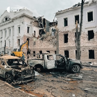 У Сумах ракетним ударом пошкоджені заклади культури та пам’ятки