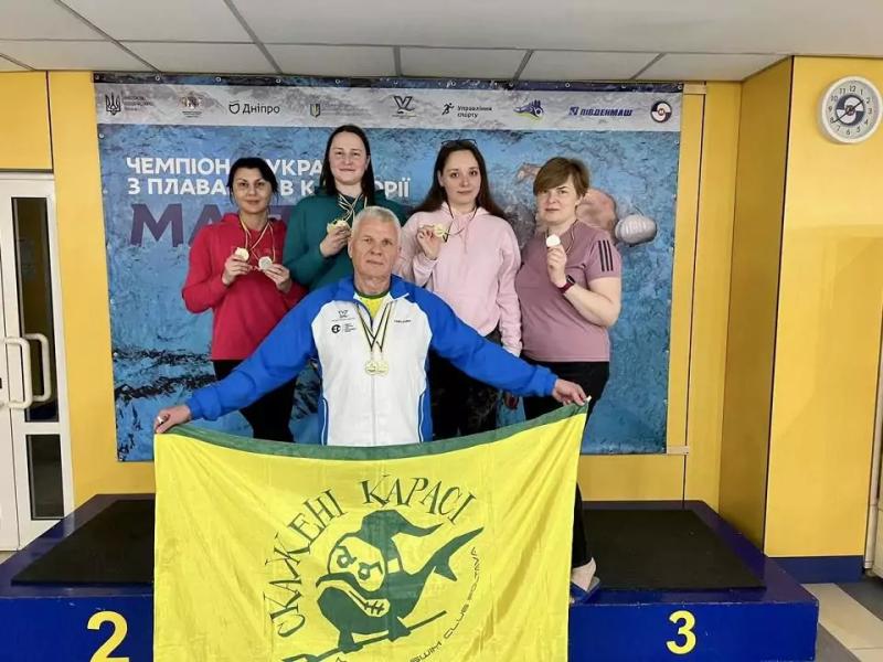 Полтавська лікарка виборола чотири золота на чемпіонаті України з плавання
