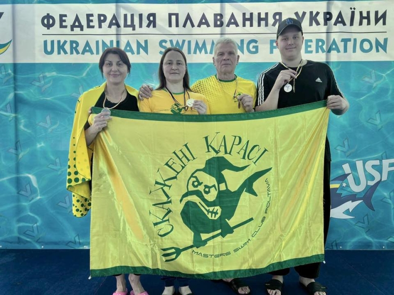 Полтавська лікарка виборола чотири золота на чемпіонаті України з плавання