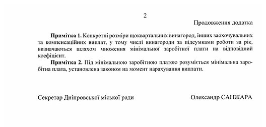 У Дніпровській міськраді вирішили щоквартально стимулювати чиновників грошима