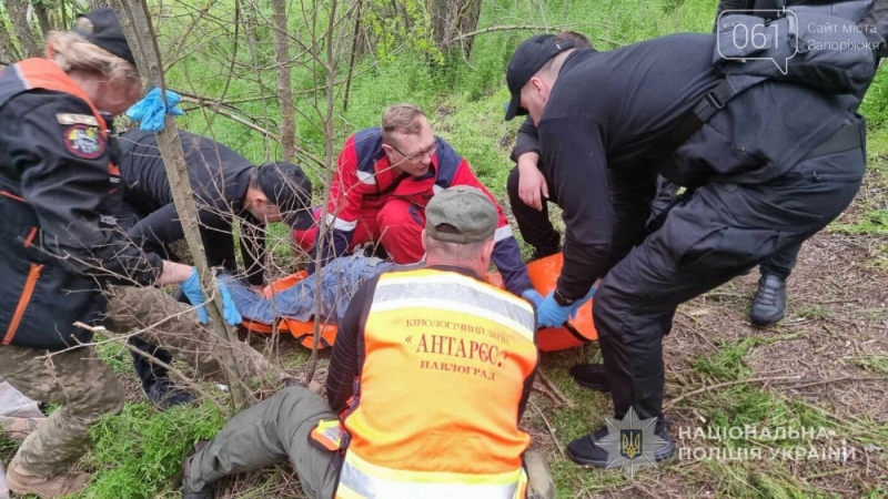 В Вільнянському районі поліцейські разом із кінологами загону «Антарєс» розшукали зниклого пенсіонера