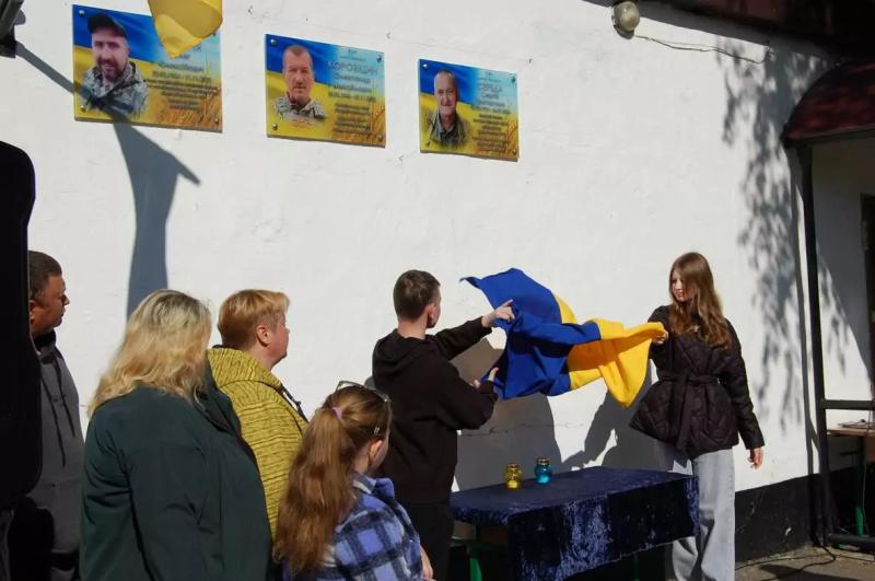 У Гребінківській громаді відкрили меморіальні дошки Захисникам України — Сергію Середі та Юрію Васильєву