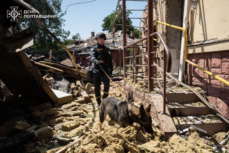 4 липня в Полтаві оголошеном Днем жалоби за загиблими внаслідок атаки дронів